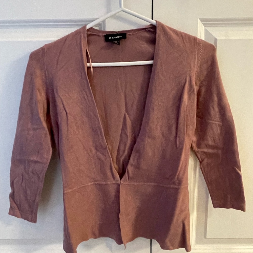 Le Chateau pink sweater- size XXS